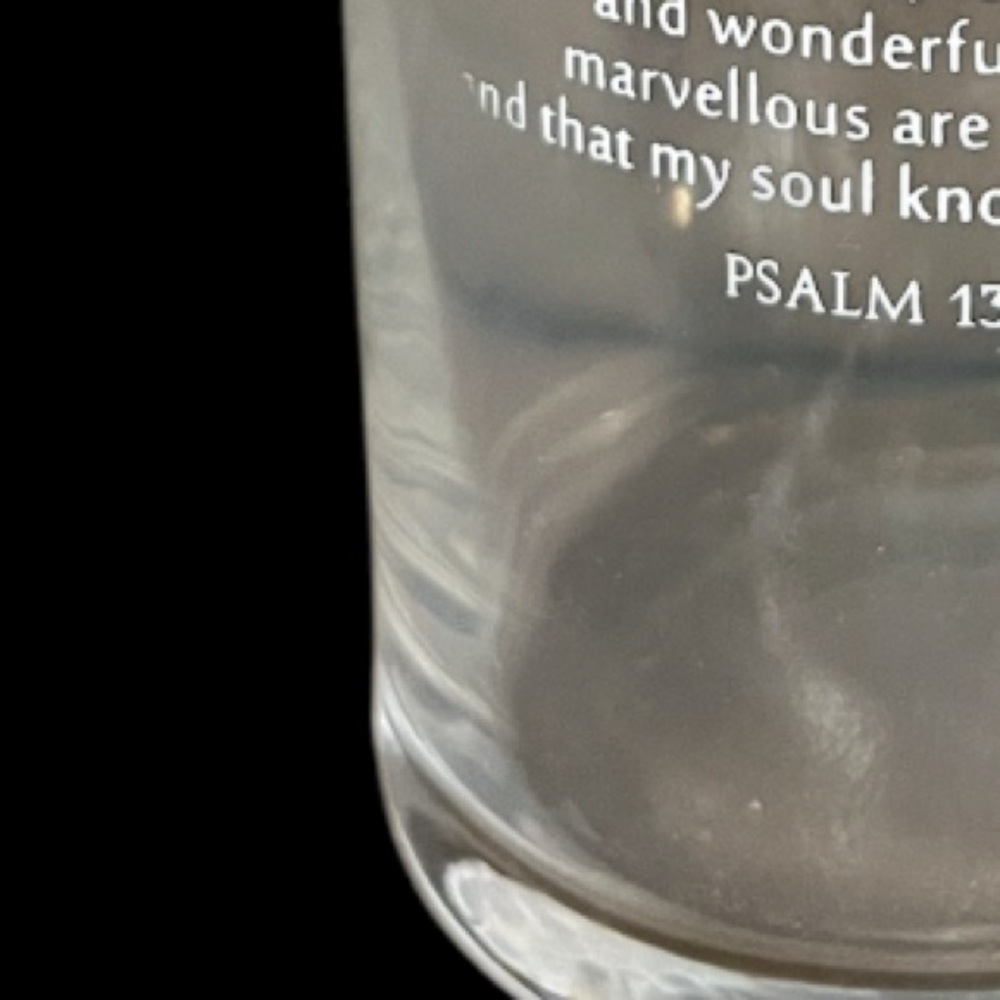 Bible Verse Glass drinking jars (Qty 1) - Picture 7 of 8